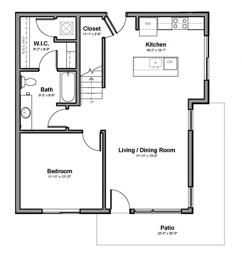 Mahogany town home level 1